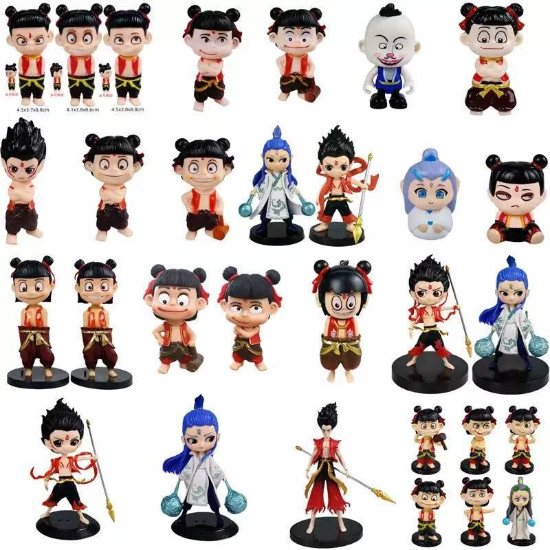 Trendy Super Cute Nezha And Ao Bing Model Figurine Nezha 2: The Magic Child Birthday Cake Decoration For Children - Image 2